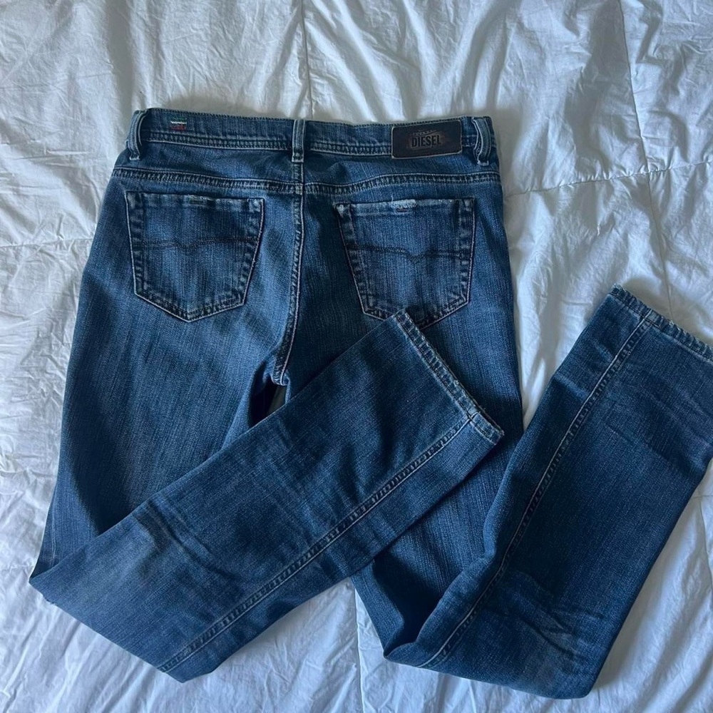 Diesel Women's Dark Blue Straight Leg Jeans